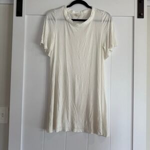 NWOT POL White Ribbed Knit Mini Dress‎ Size Small